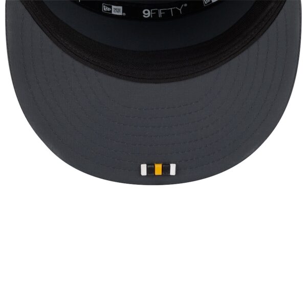 Pittsburgh Steelers New Era 2025 Sideline Cold Weather Split Panel 9FIFTY Snapback Hat - Charcoal - Image 6