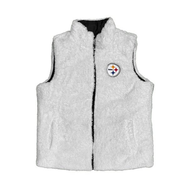 Pittsburgh Steelers Women's G-III 4 HER Reversible Puff Vest - Image 2