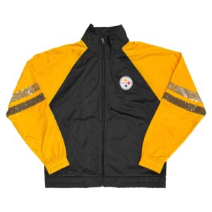 Pittsburgh Steelers Women's G-III 4 HER Zip-Up Sequin Jacket