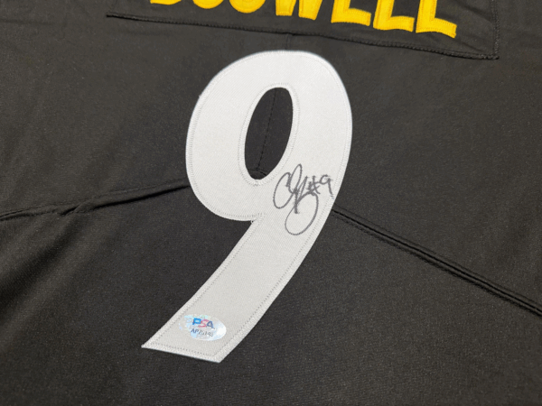CHRIS BOSWELL Pittsburgh Steelers Autographed Black Jersey PSA COA XL - Image 3
