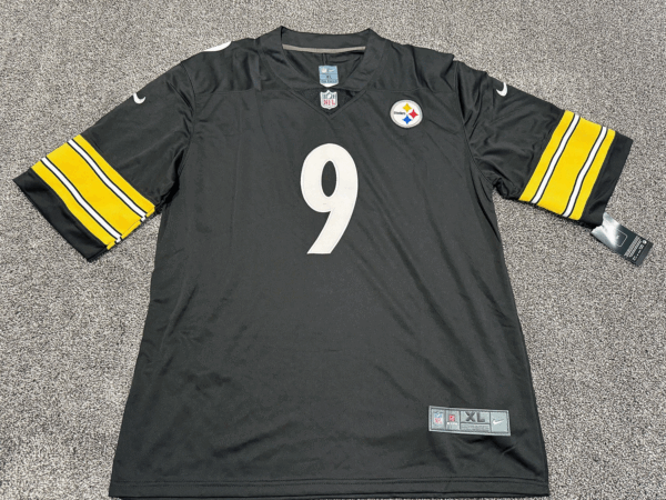CHRIS BOSWELL Pittsburgh Steelers Autographed Black Jersey PSA COA XL - Image 4