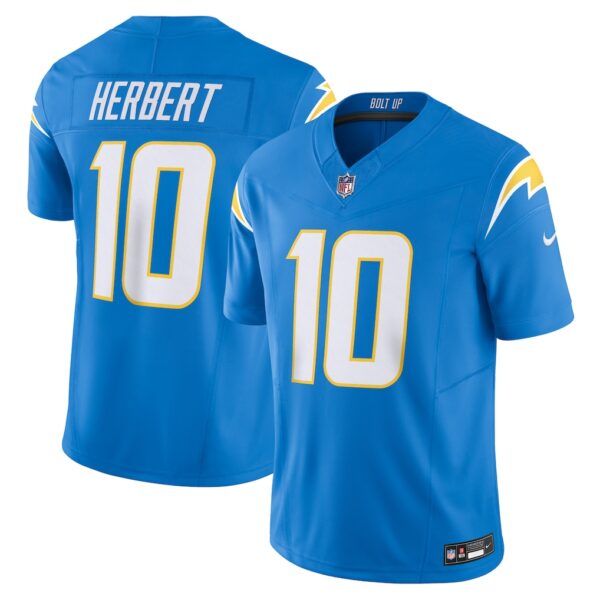 Justin Herbert Los Angeles Chargers Nike Vapor F.U.S.E. Limited Jersey - Powder Blue - Image 2