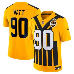 T.J. Watt Pittsburgh Steelers Nike Alternate 1933 Throwback Vapor F.U.S.E. Limited Jersey - Gold