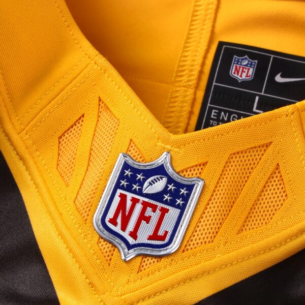 T.J. Watt Pittsburgh Steelers Nike Alternate 1933 Throwback Vapor F.U.S.E. Limited Jersey - Gold - Image 5