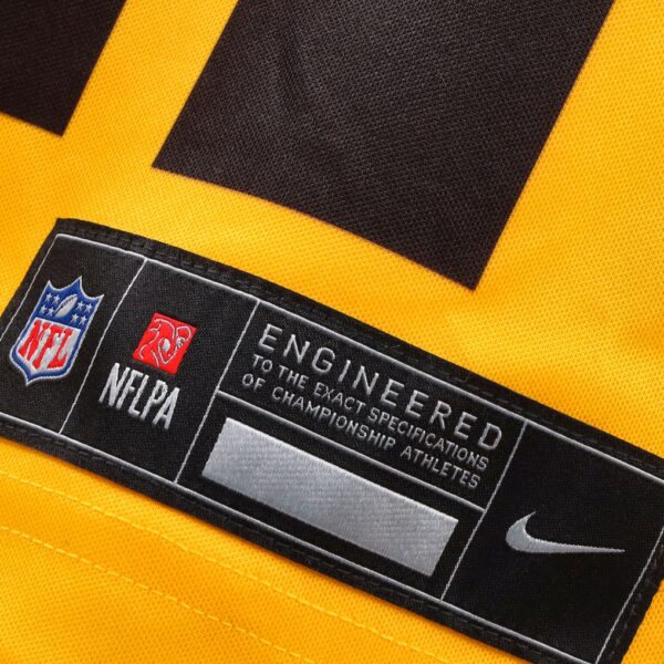 T.J. Watt Pittsburgh Steelers Nike Alternate 1933 Throwback Vapor F.U.S.E. Limited Jersey - Gold - Image 8