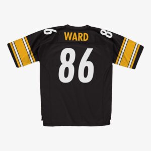 PITTSBURGH STEELERS HINES WARD MITCHELL & NESS BLACK 2005 RETIRED PLAYER REPLICA JERSEY