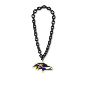 Baltimore Ravens Big Black Chain Logo Plastic Necklace