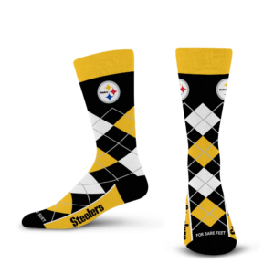 Pittsburgh Steelers Argyle Remix OSFM Socks Clothing