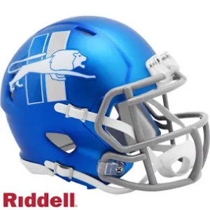 Detroit Lions Helmet Riddell Replica Mini Speed Style On-Field Alternate 2023