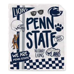 Penn State Nittany Lions Pegasus 60" x 70" Loco Fan Ultra Cozy Sherpa Blanket
