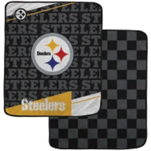 Pittsburgh Steelers Pegasus 60" x 70" Diagonal Ghost Checkered Double-Sided Blanket