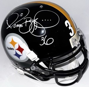 Pittsburgh Steelers JEROME BETTIS Autographed Vintage Schutt On Field Authentic Helmet PSA