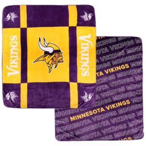 Minnesota Vikings Pegasus 60” x 70” Reverse Block Double-Sided Ultra Cozy Blanket