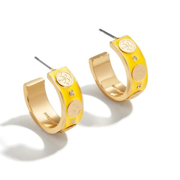 Pittsburgh Steelers WEAR By Erin Andrews x BaubleBar Enamel Hoop Earrings