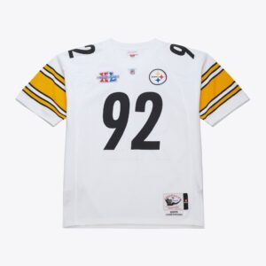 James Harrison Pittsburgh Steelers 2005 White Authentic Jersey