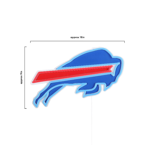 BUFFALO BILLS LED NEON LIGHT UP TEAM LOGO SIGN - Image 6