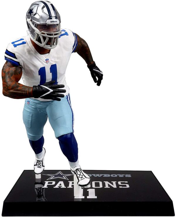 McFarlane Dallas Cowboys Sports Picks Football Micah Parsons Action Figure [White Jersey, Regular Version] - Image 2