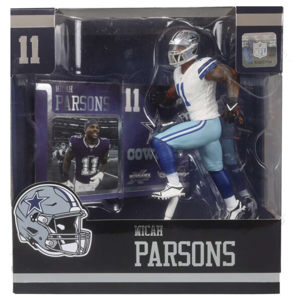 McFarlane Dallas Cowboys Sports Picks Football Micah Parsons Action Figure [White Jersey, Regular Version] - Image 4