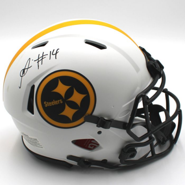 Pittsburgh Steelers #14 George Pickens Signed Authentic Lunar Eclipse Full Size Helmet