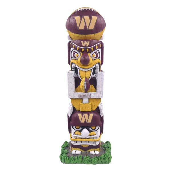 Washington Commanders 16" Tiki Face Totem Pole Figurine