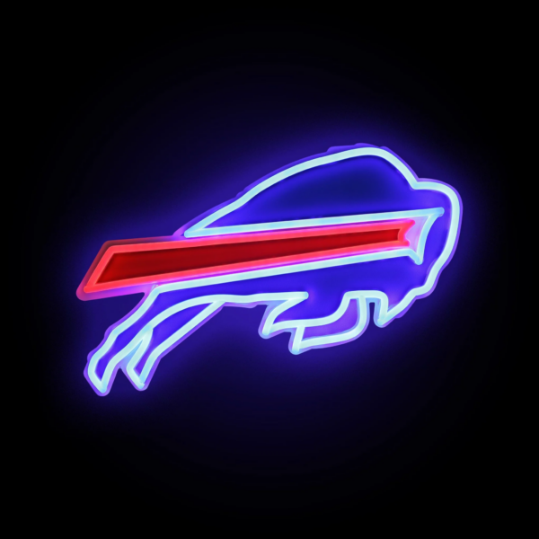 Buffalo Bills LED Neon Light Up Team Logo Sign FOCO - Image 2