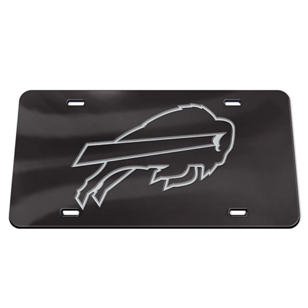 Buffalo Bills Chrome Laser Engraved License Plate - Mirror Alternate