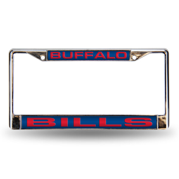 Buffalo Bills Blue Laser Chrome License Plate Frame