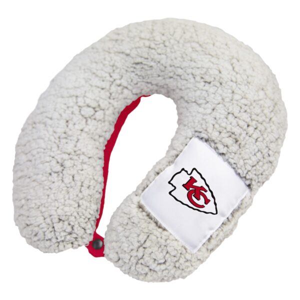 Kansas City Chiefs Frosty Sherpa Neck Pillow