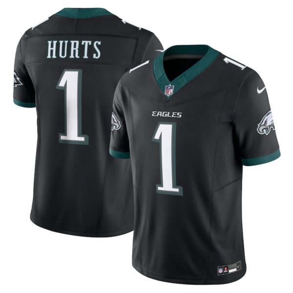 Jalen Hurts Philadelphia Eagles Nike Alternate Vapor F.U.S.E. Limited Jersey - Black - Image 2