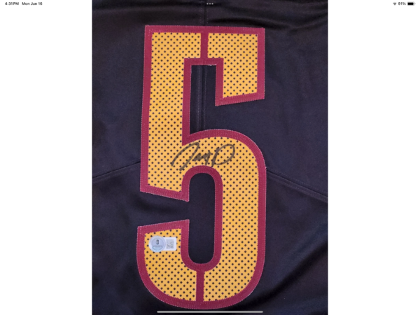 JAYDEN DANIELS signed COMMANDERS licensed Nike Limited jersey - Image 3
