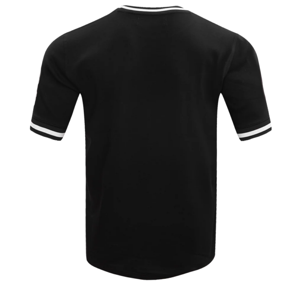 PITTSBURGH STEELERS BLK CLASSIC CHENILLE MEN'S DOUBLE KNIT TEE - Image 5
