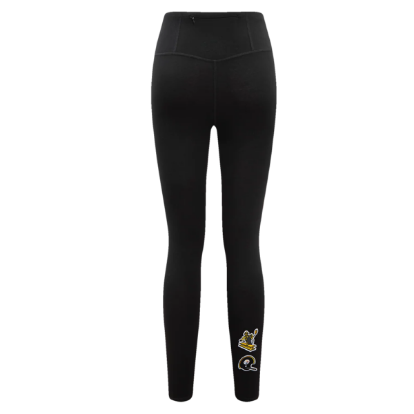 PITTSBURGH STEELERS PRO STANDARD BLK RETRO CLASSIC WOMEN'S JERSEY LEGGING - Image 4