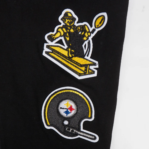 PITTSBURGH STEELERS PRO STANDARD BLK RETRO CLASSIC WOMEN'S JERSEY LEGGING - Image 6