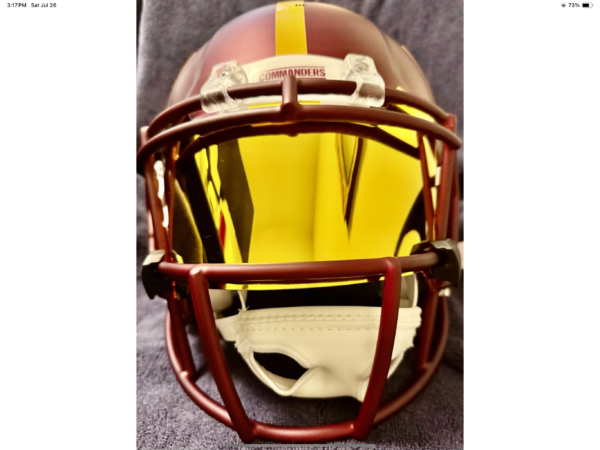 Jayden Daniels Washington Commanders  Signed Full Size Authentic Helmet With Visor Fanatics - Image 4