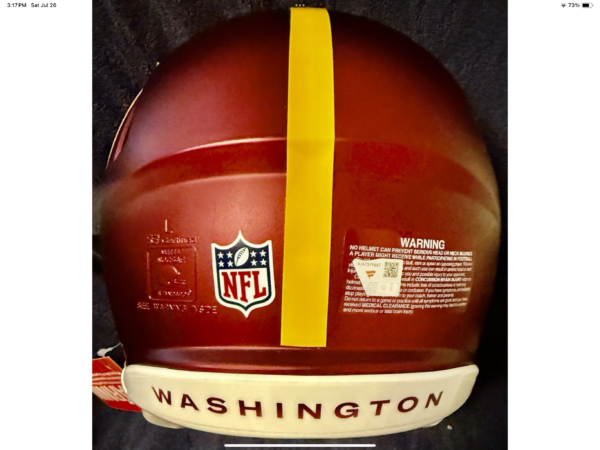 Jayden Daniels Washington Commanders  Signed Full Size Authentic Helmet With Visor Fanatics - Image 6