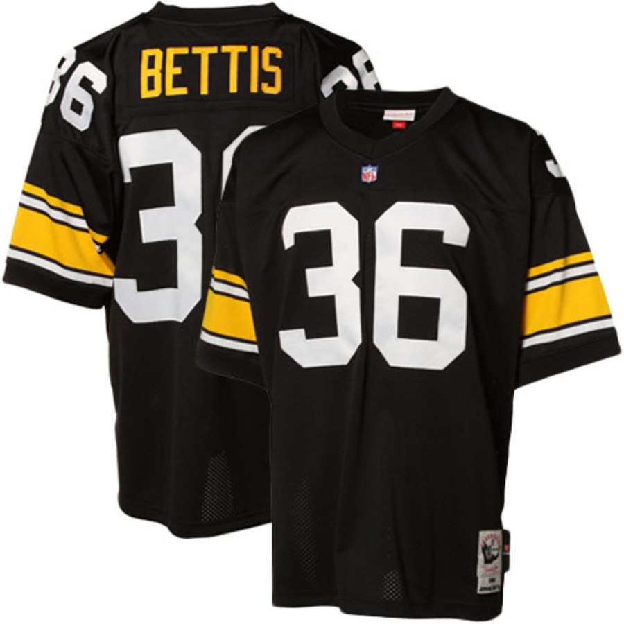 Press Pass Collectibles Steelers Jerome Bettis Women's Mitchell & Ness Black Jersey